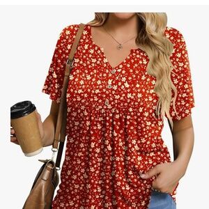 women's floral blouse